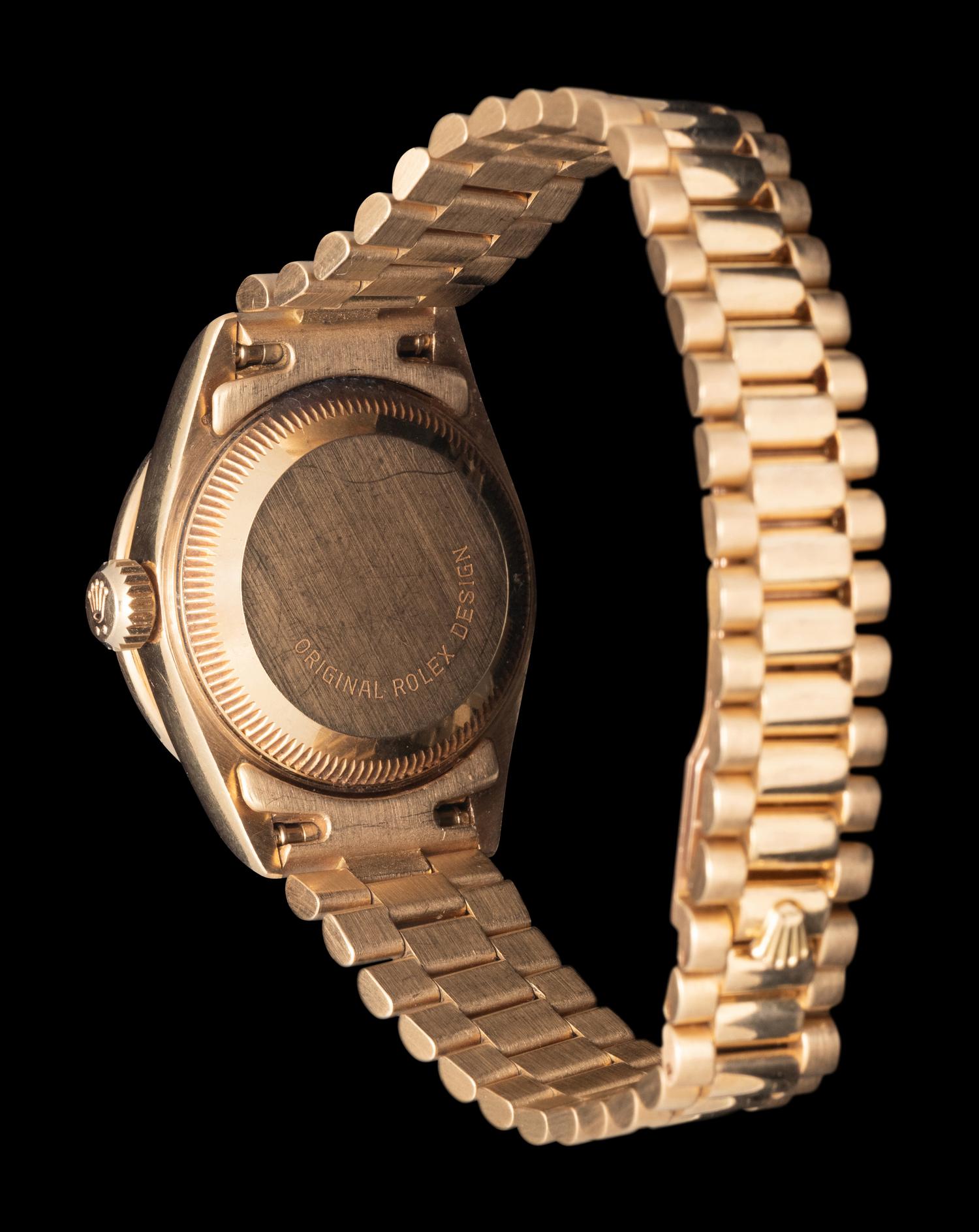 ROLEX, REF. 69178 18K YELLOW GOLD, DIAMOND AND RUBY 'LADY DATEJUST' WATCH
