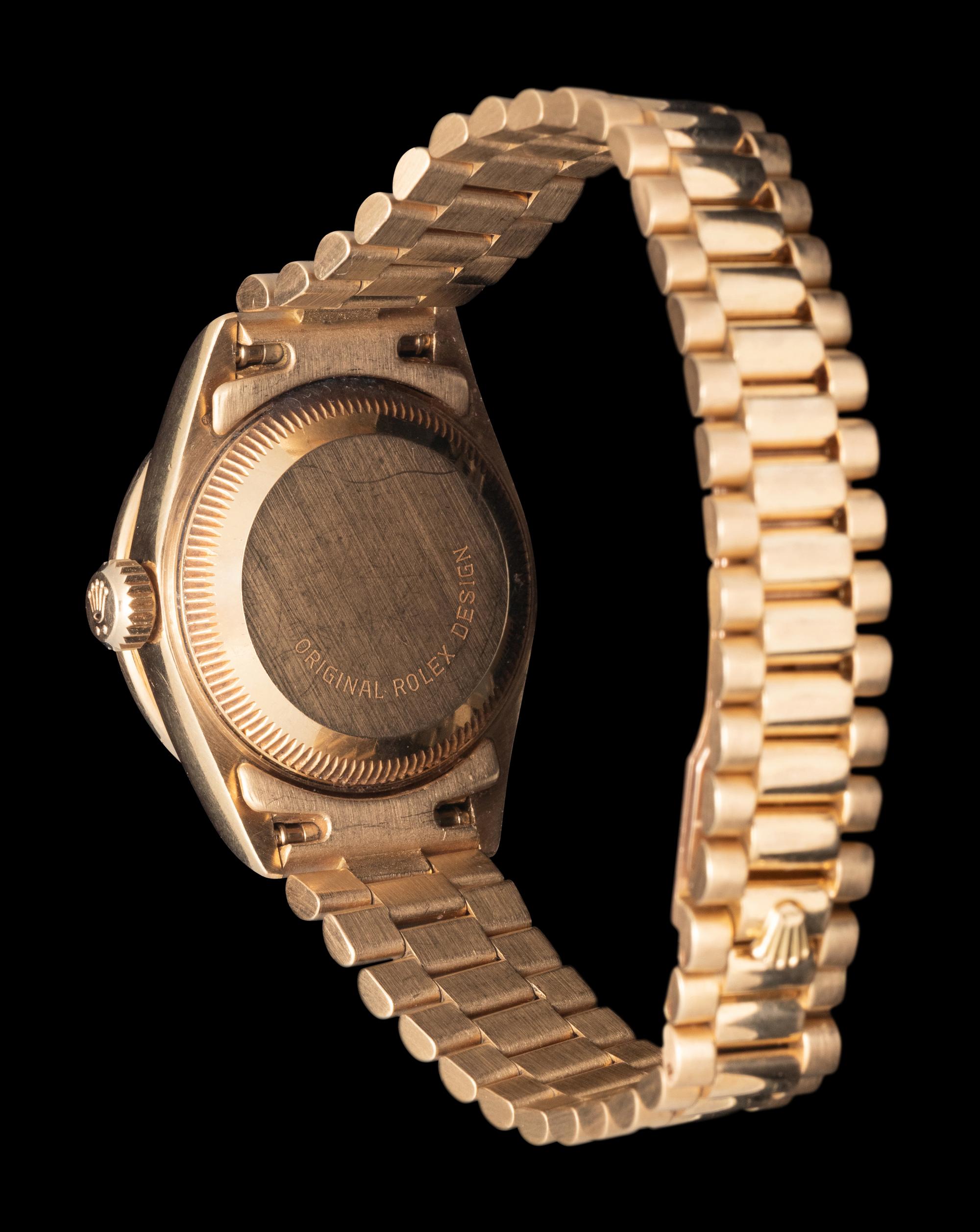 ROLEX, REF. 69178 18K YELLOW GOLD, DIAMOND AND RUBY 'LADY DATEJUST' WATCH