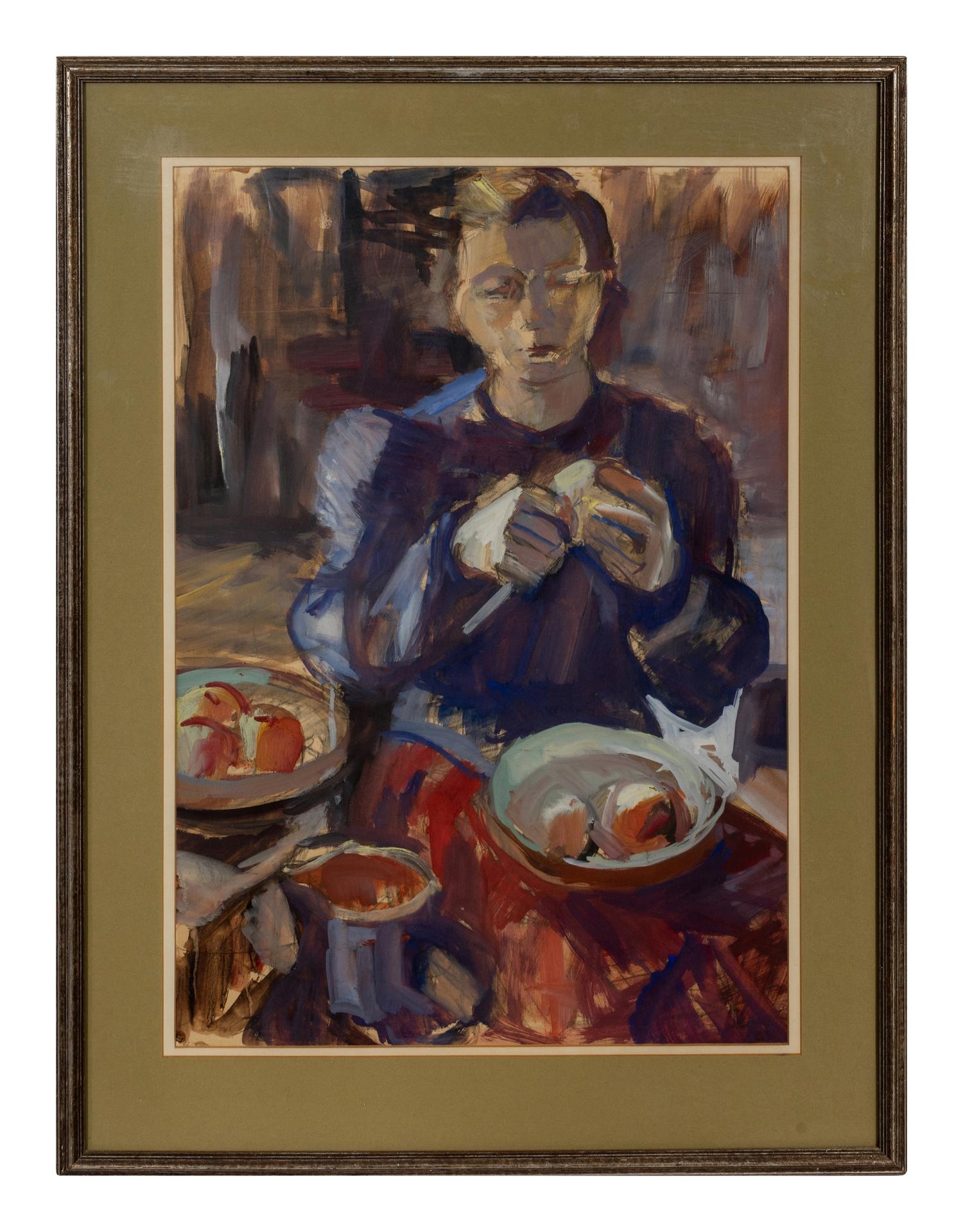 Figures in Interior and Still Lifes (five works)