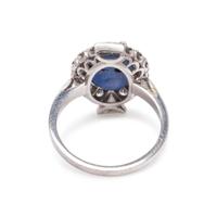 STAR SAPPHIRE AND DIAMOND RING