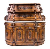 A Victorian Oak Sideboard Height 66 x width 73 x depth 73 inches. — MANNER OF ALEXANDER ROUX, SECOND HALF 19TH CENTURY