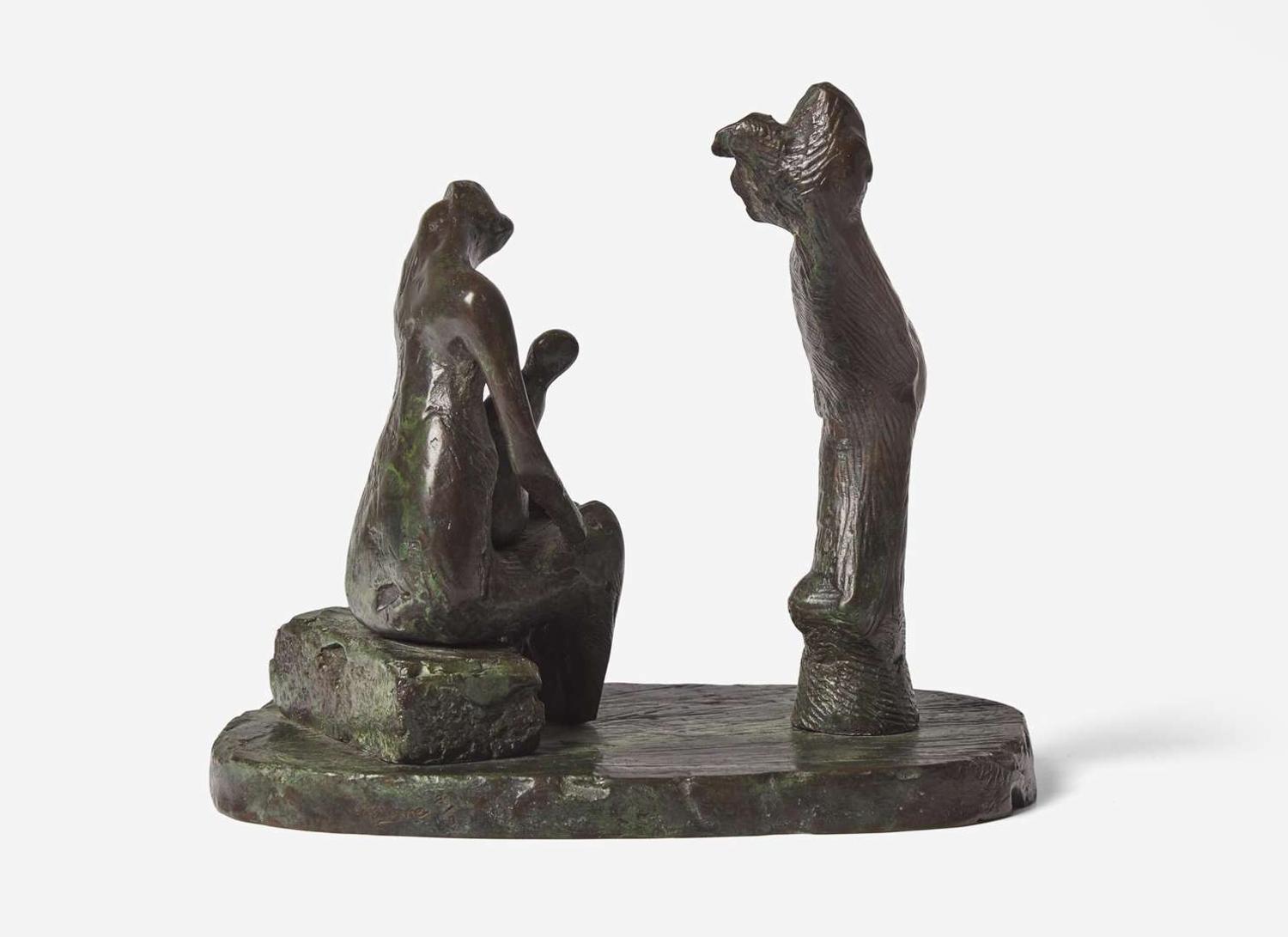 Henry Moore (British, 1898-1986) - Mother and Child with Tree Trunk