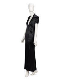 Gianfranco Ferré, Black Charmeuse Evening Gown