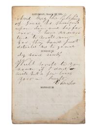 [CIVIL WAR]. Famed 20th Maine archive incl. letters and partial diary featuring Gettysburg content.