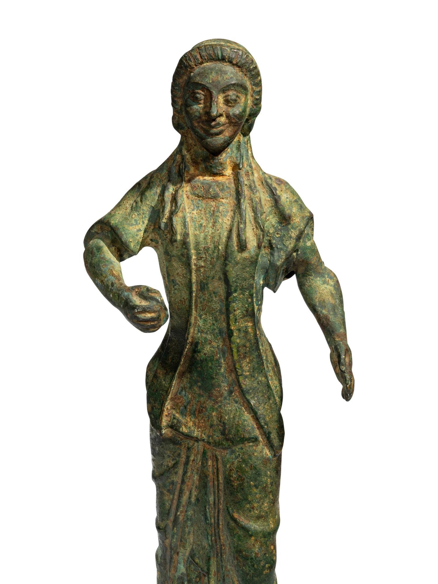 An Etruscan Style Bronze Votary