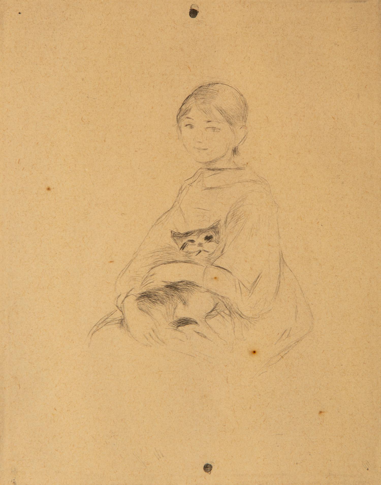 La petite fille au chat