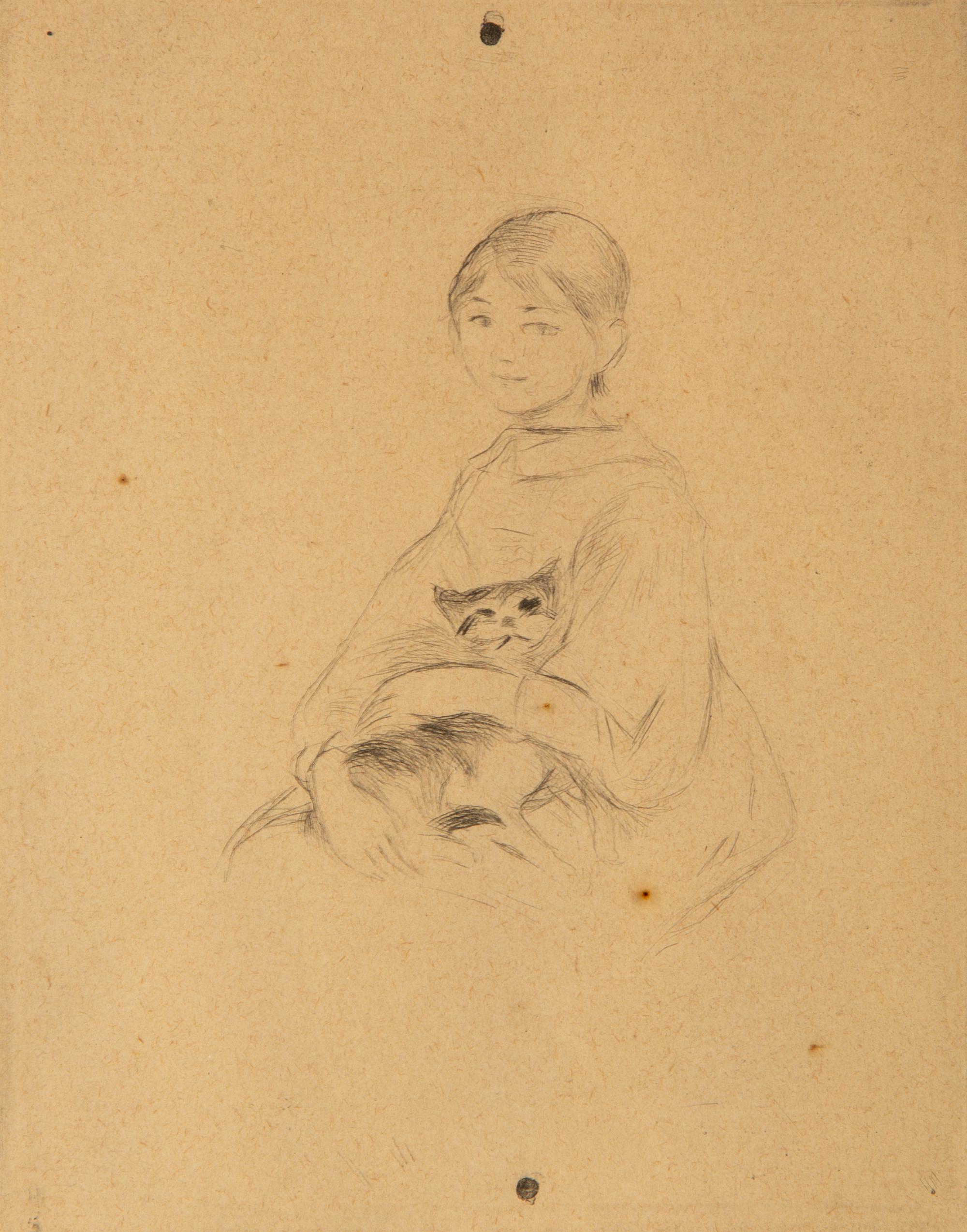 La petite fille au chat