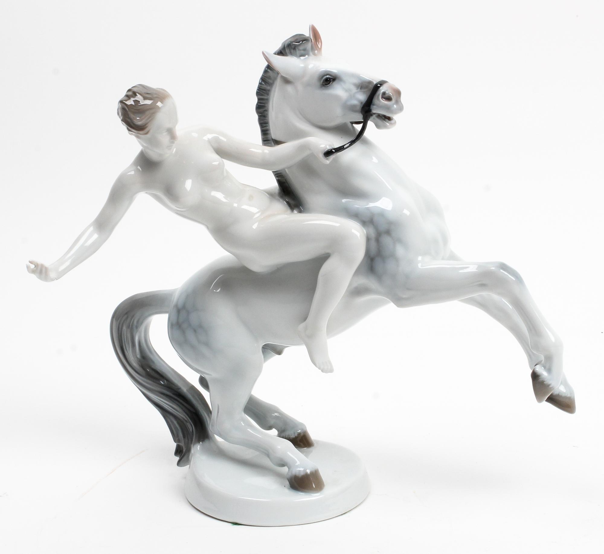 A Rosenthal Porcelain Figure Height 9 3/4 inches. — DESIGNED BY ANTON GRATH
