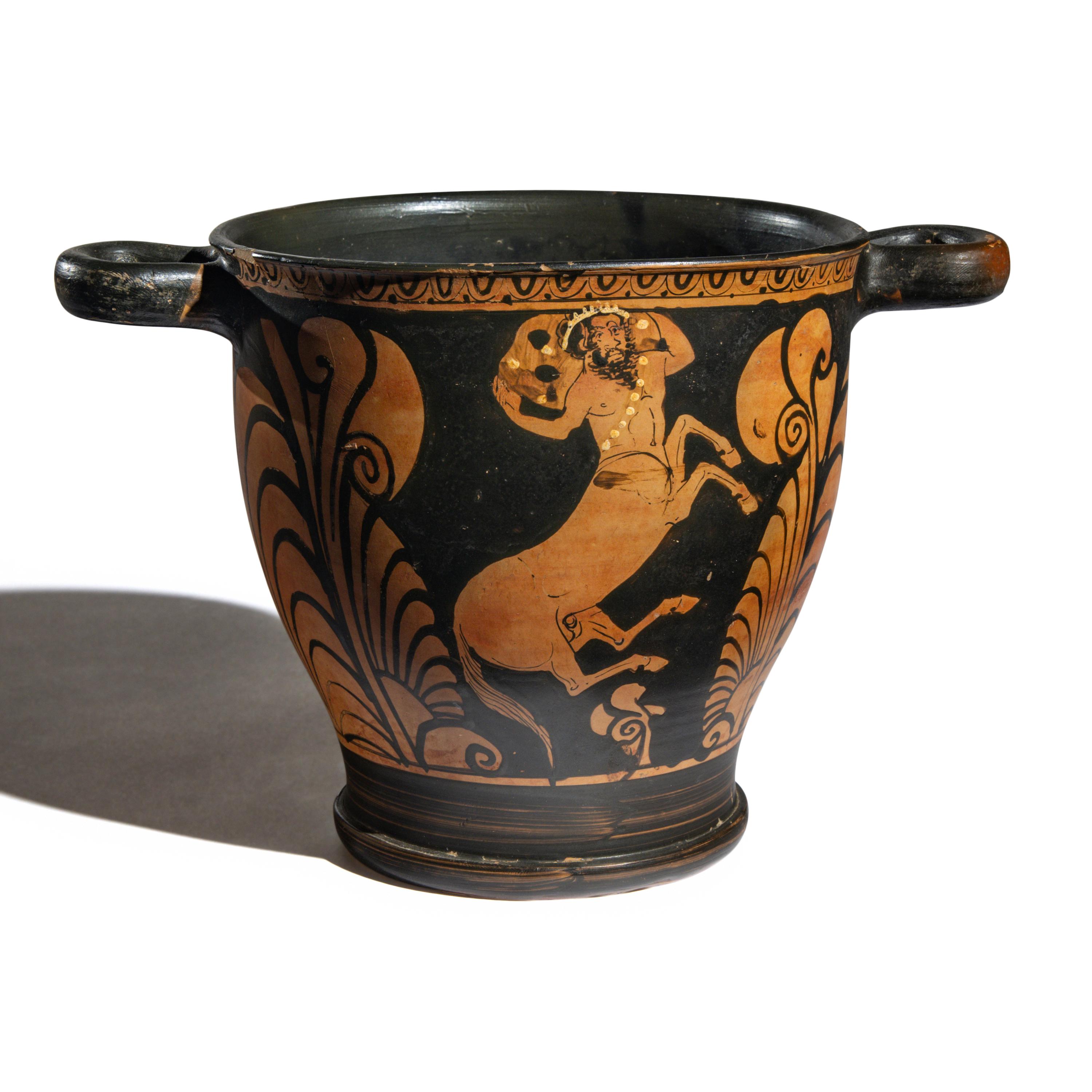 A Campanian Red-Figured Skyphos with the Centauromachy