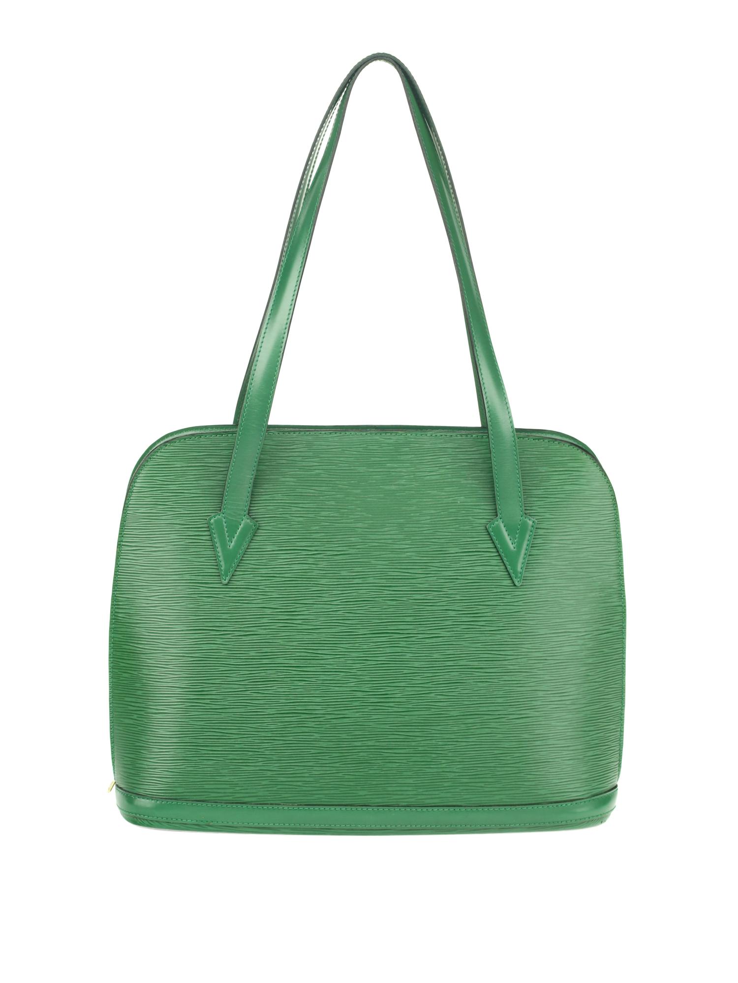 LOUIS VUITTON, GREEN EPI LUSSAC BAG