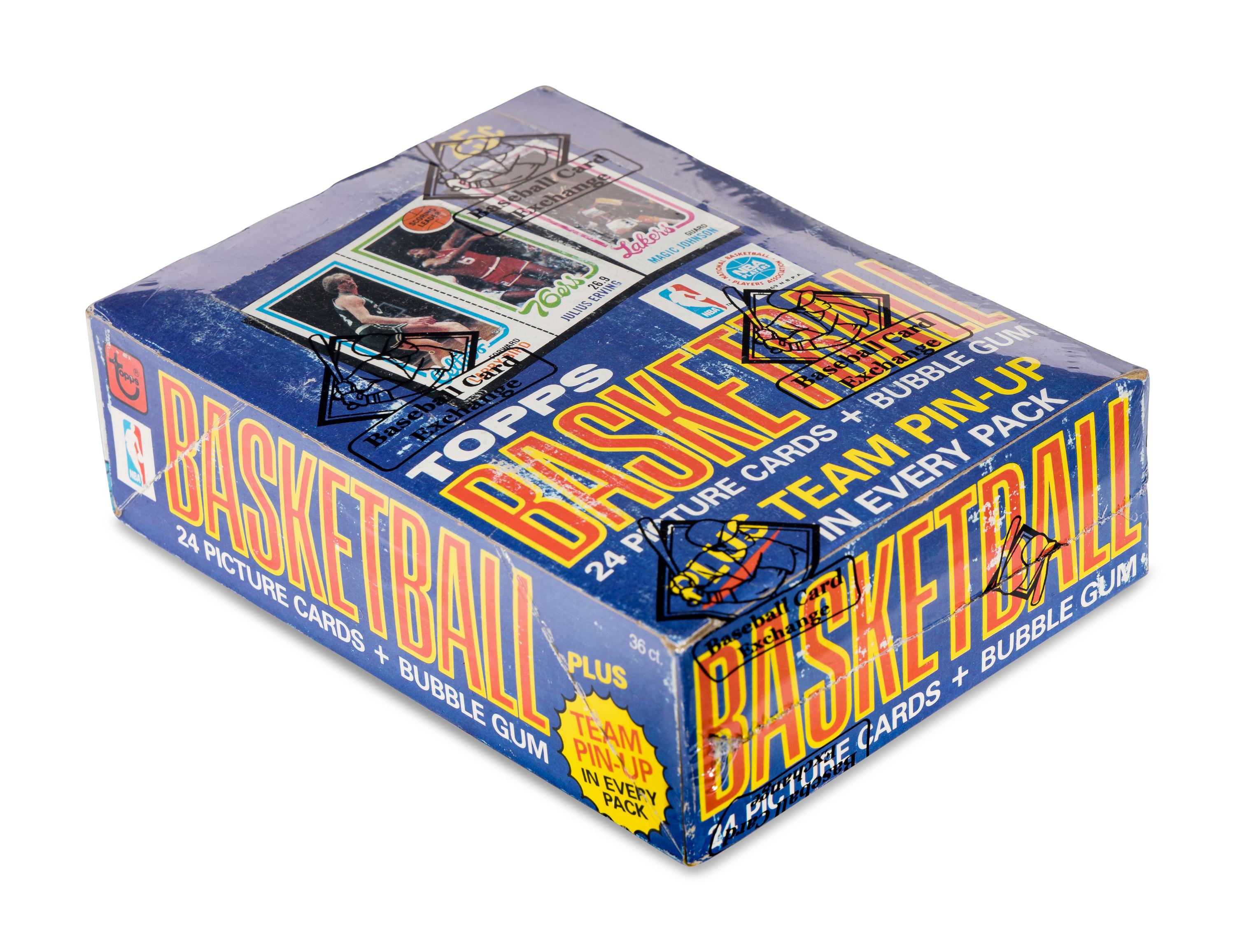 An Unopened Box of 1980 Topps Basketball Cards (36 Packs) BBCE Authenticated (Possible Magic Johnson/Larry Bird Rookie Cards)