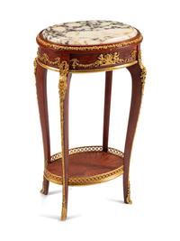 A Louis XV Style Gilt-Bronze-Mounted Stand