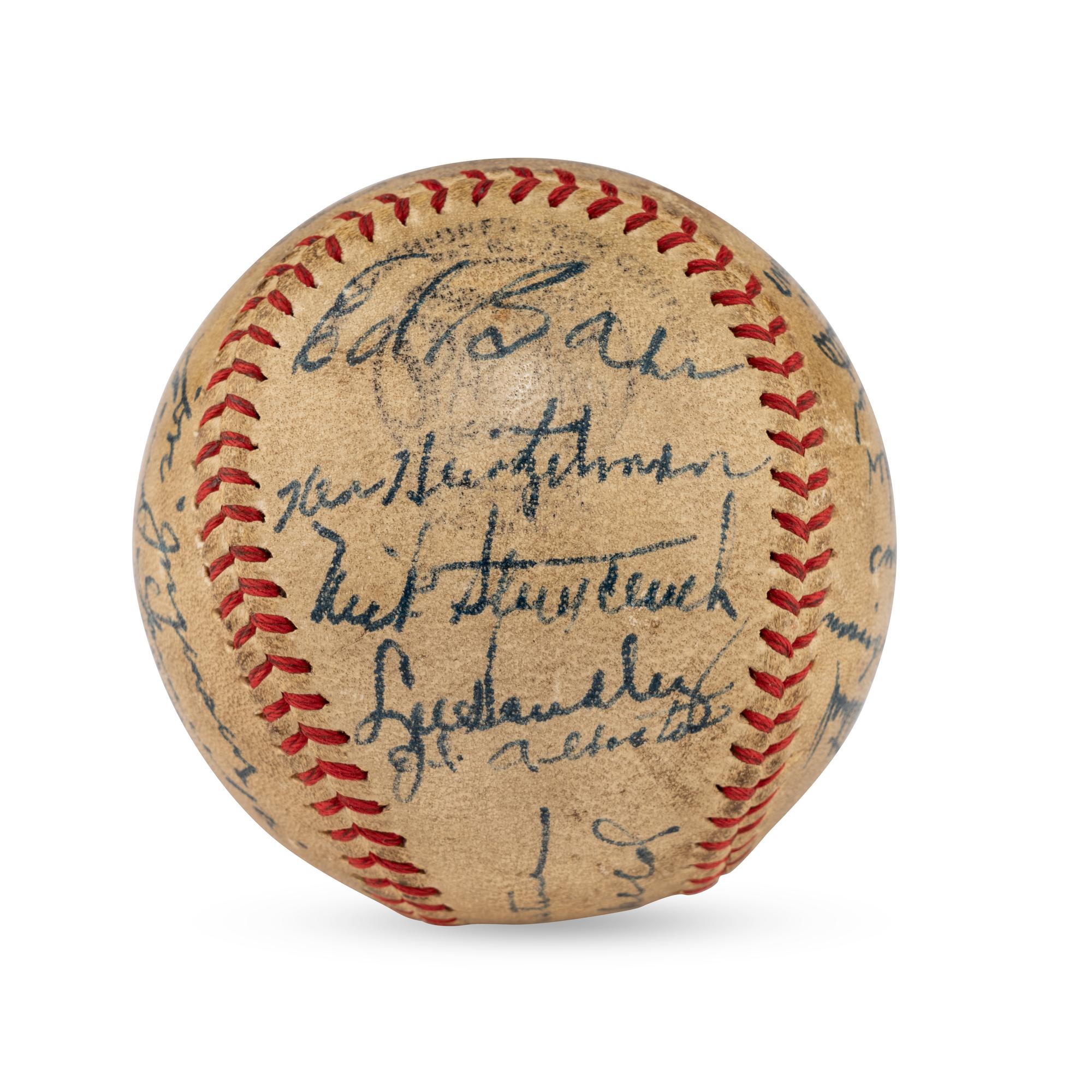A 1946 Pittsburgh Pirates Team Signed Autograph Baseball (Beckett Authentication Services Letter of Authenticity)
