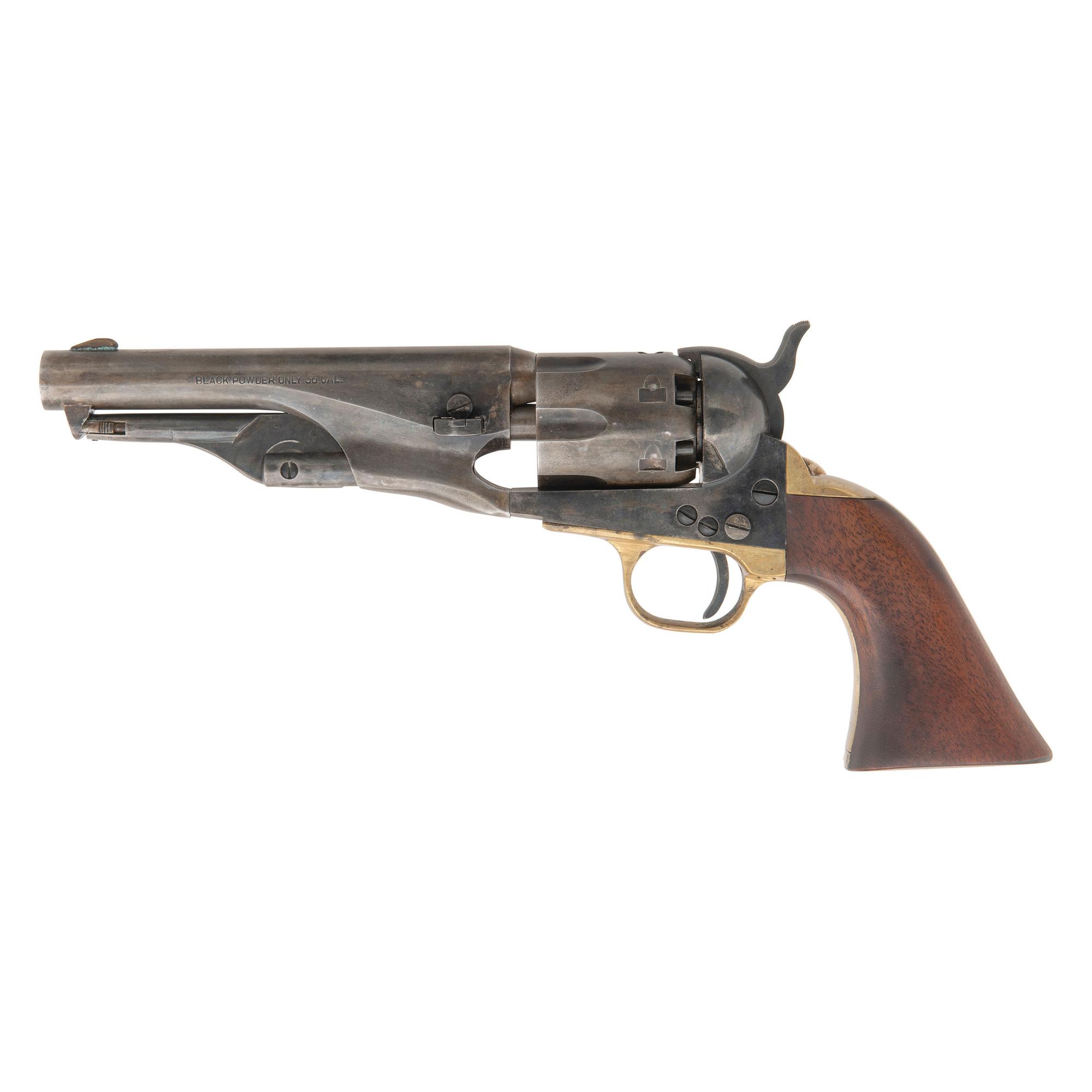 Aged Pietta Replica Percussion Colt "Fluted" 1861 Navy Revolver