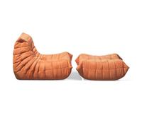 Togo Chair and Ottoman, designed 1973 Ligne Roset, France