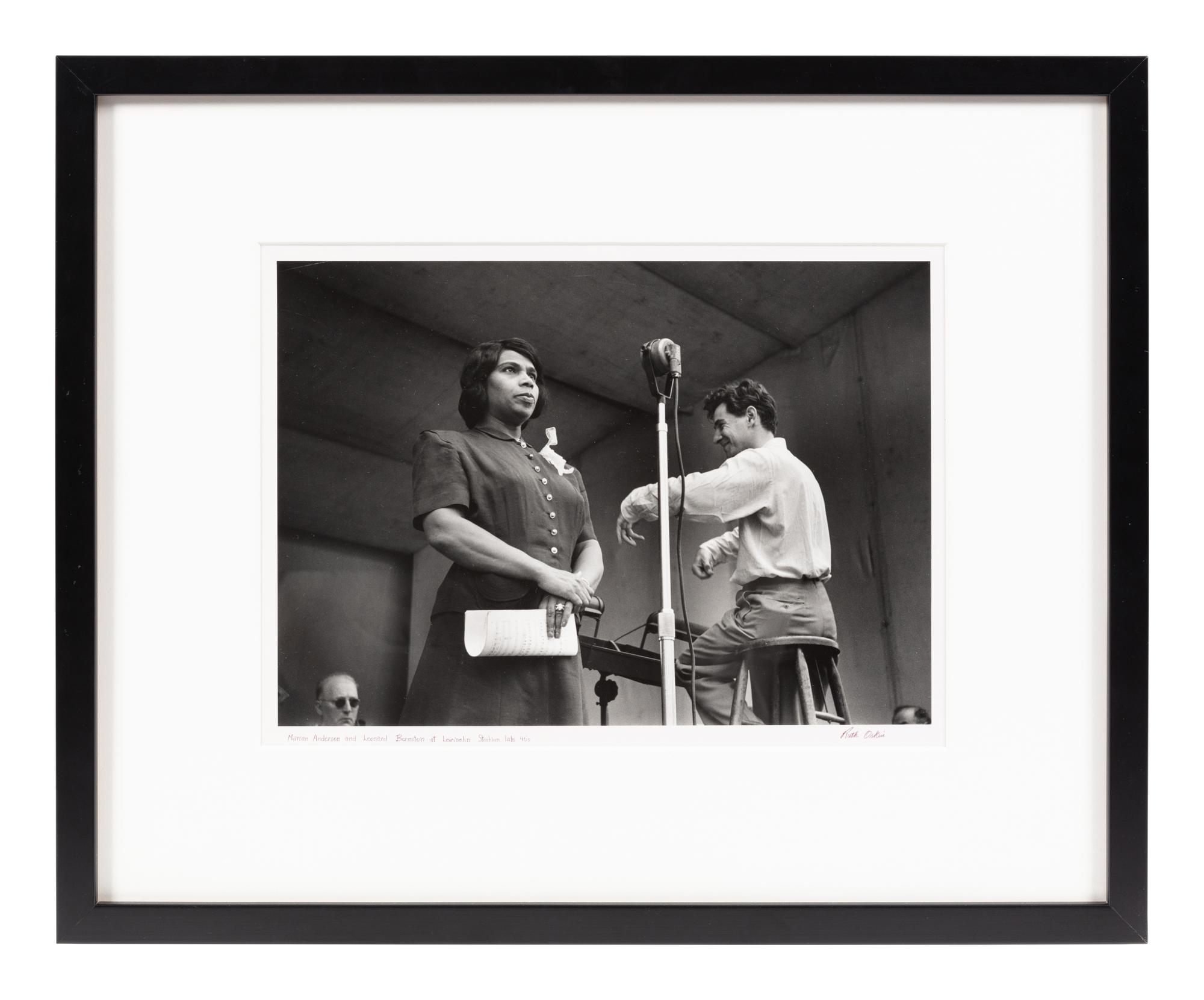 Ruth Orkin (1921-1985) Marian Anderson and Leonard Bernstein, Lewisohn Stadium, New York, 1947