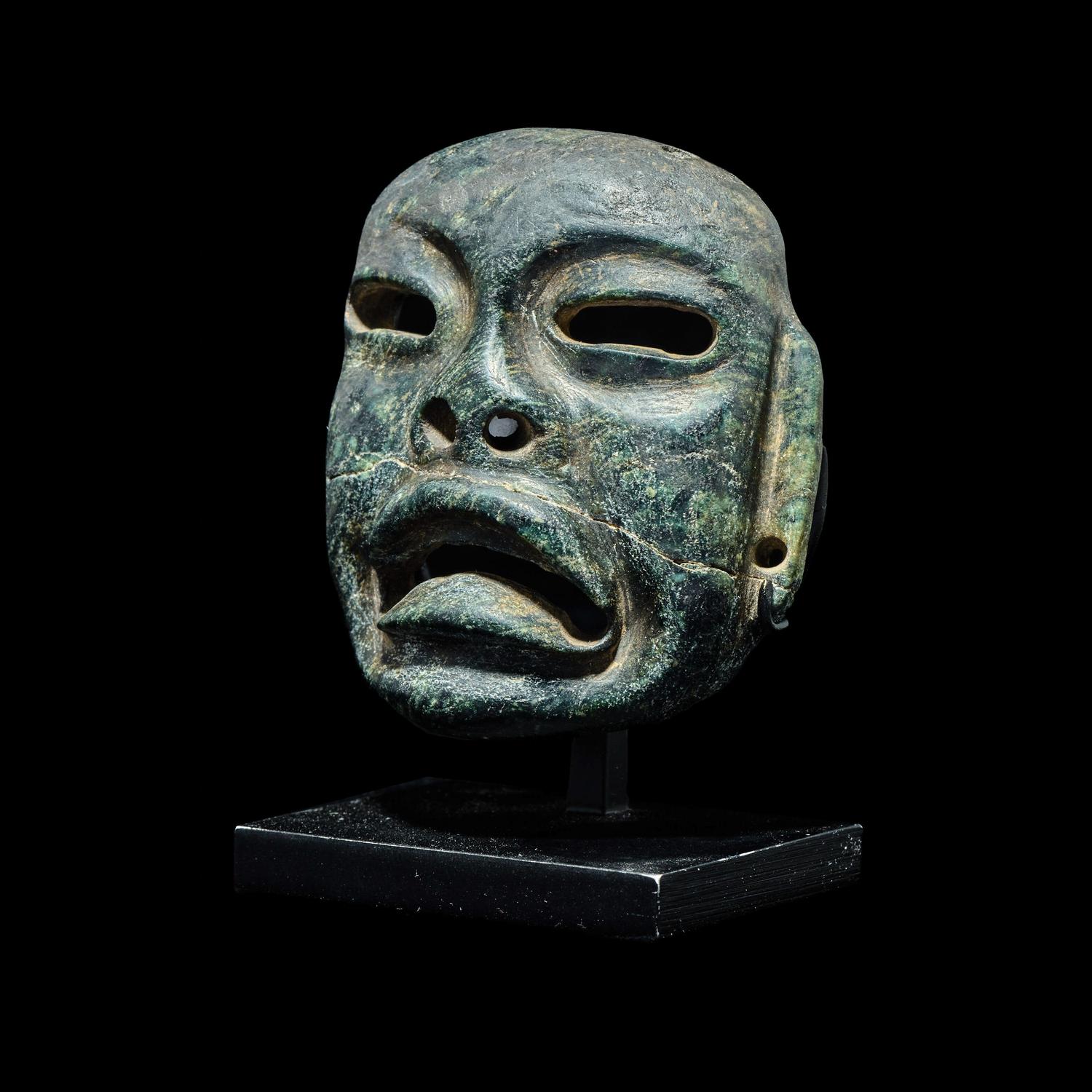 An Olmec Jade Mask