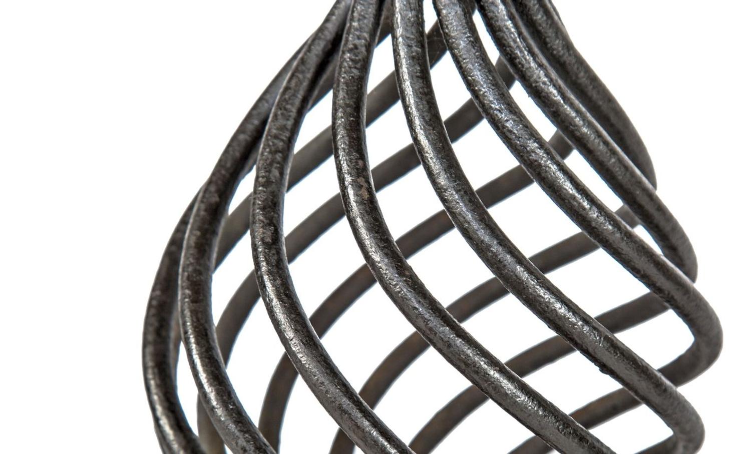 A Pair of Wrought Iron Andirons