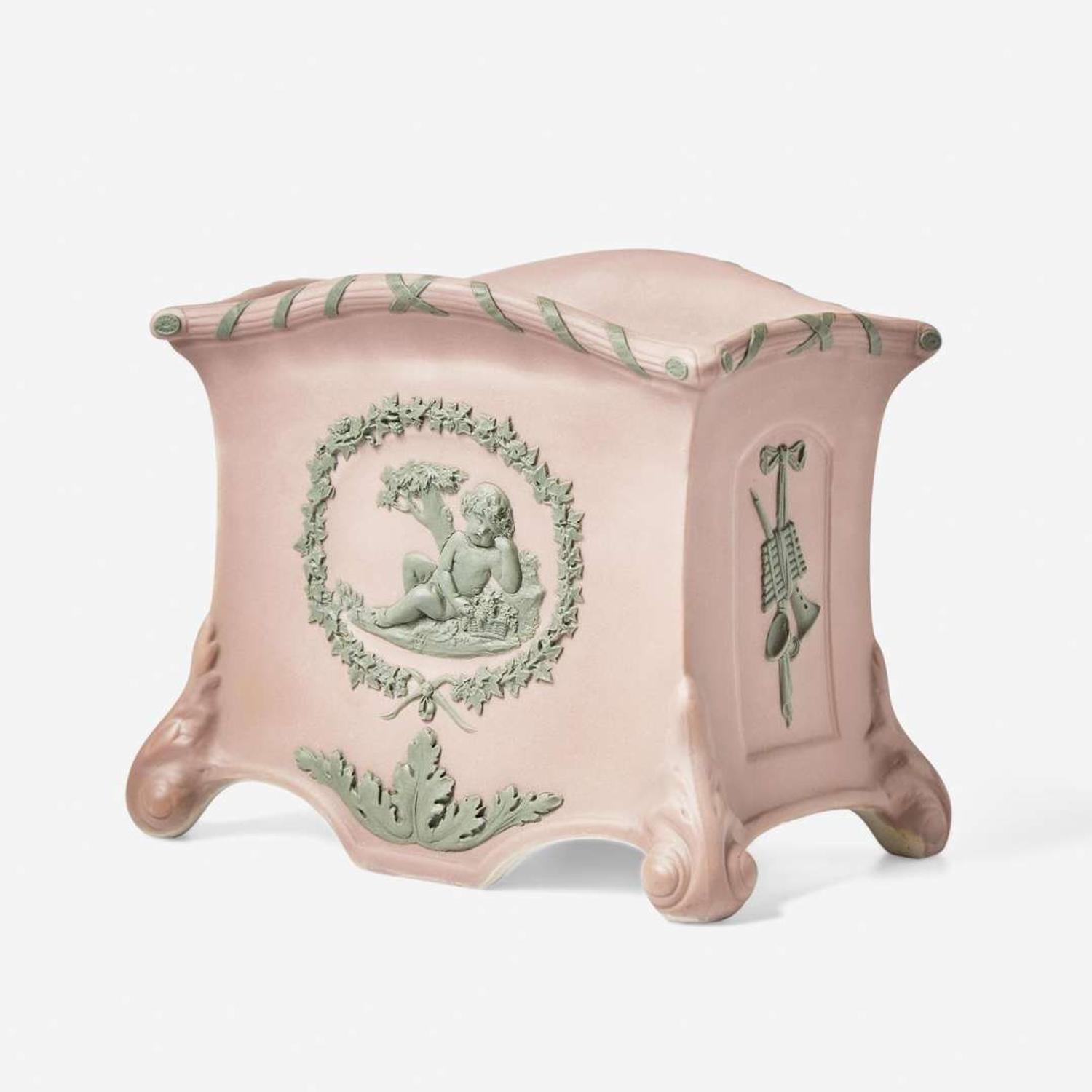 A Wedgwood Lilac Dip Jasperware Bulb Pot UK, early 19th century
