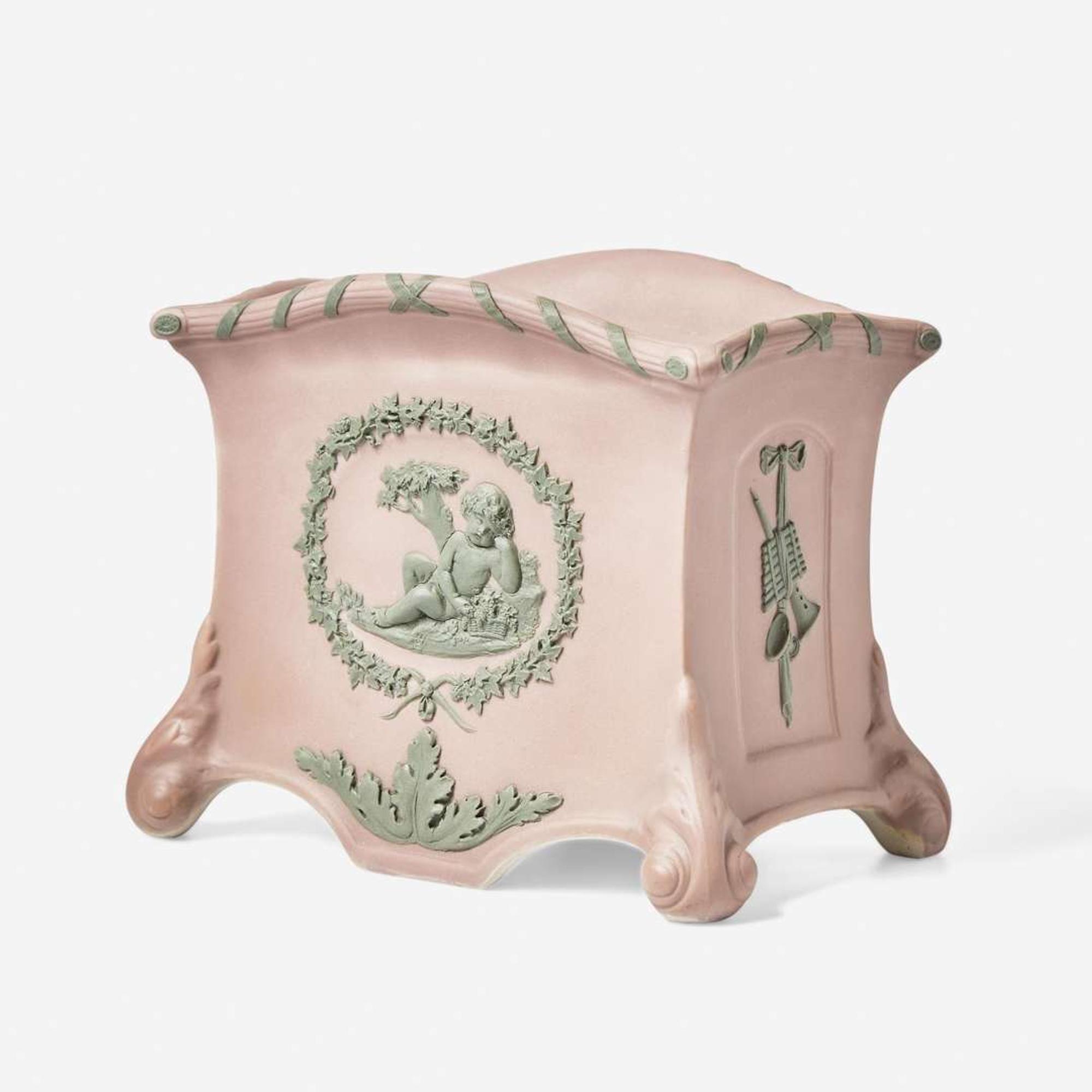 A Wedgwood Lilac Dip Jasperware Bulb Pot UK, early 19th century
