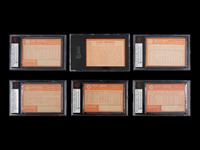 A Group of Six 1964 Topps Hall of Fame and Notable Graded Baseball Cards,