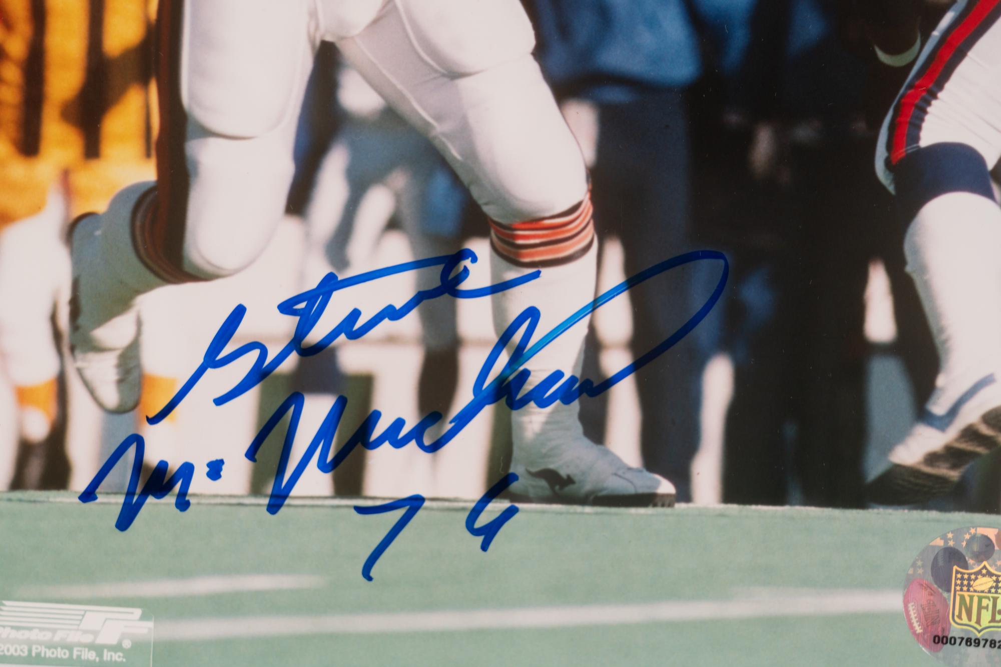 A Second Group of Chicago Bears Hall of Famer Steve McMichael Signed Autograph Items