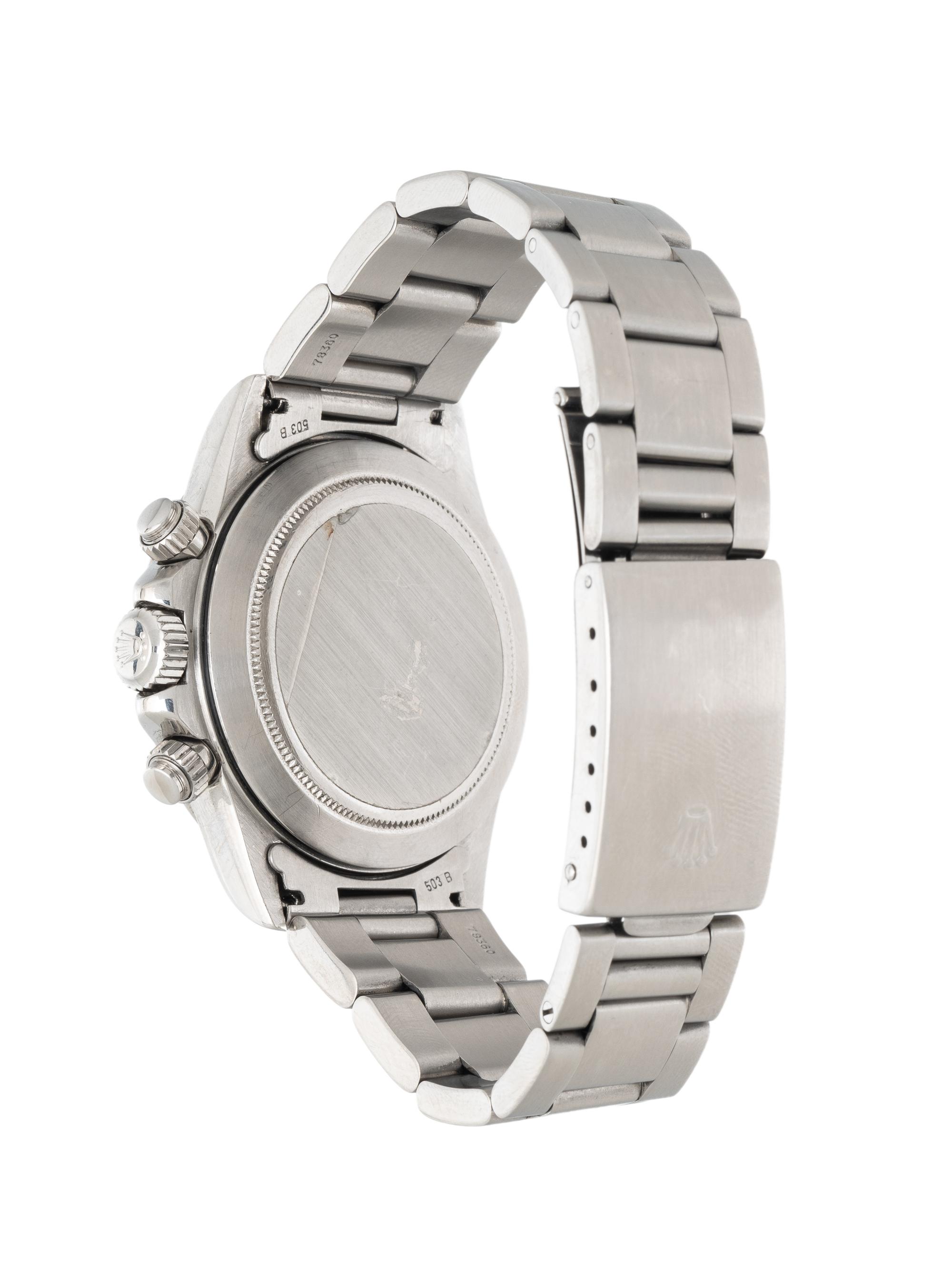 ROLEX, REF. 16520 STAINLESS STEEL 'ZENITH' 'PANDA' 'DAYTONA' CHRONOGRAPH WATCH