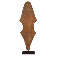 Iron Currency on Custom Mount 10" W x 4" D x 31" H — Nigeria, Mid-20th Century