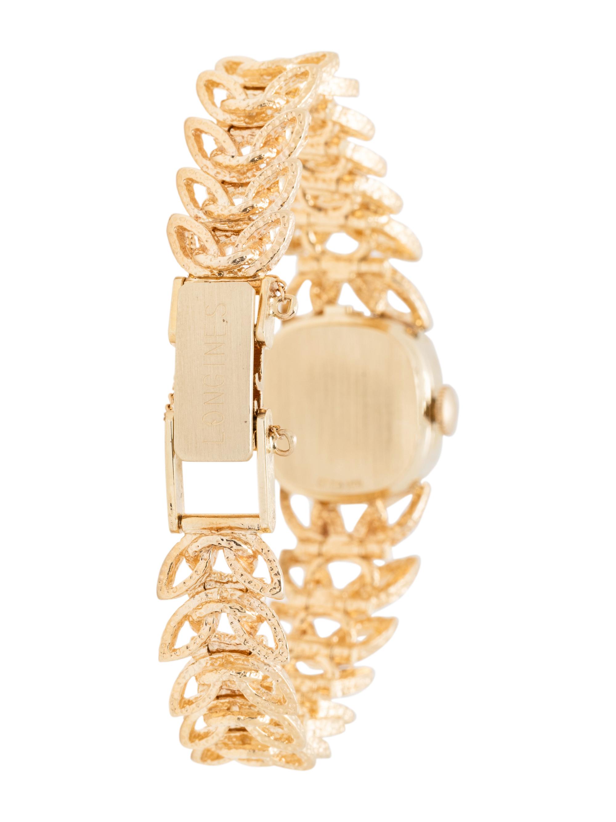 LONGINES, 14K YELLOW GOLD AND DIAMOND WATCH