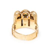 YELLOW GOLD AND GEMSTONE RING