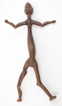 Four Wood Decorative Articles Height of tallest 34 inches.