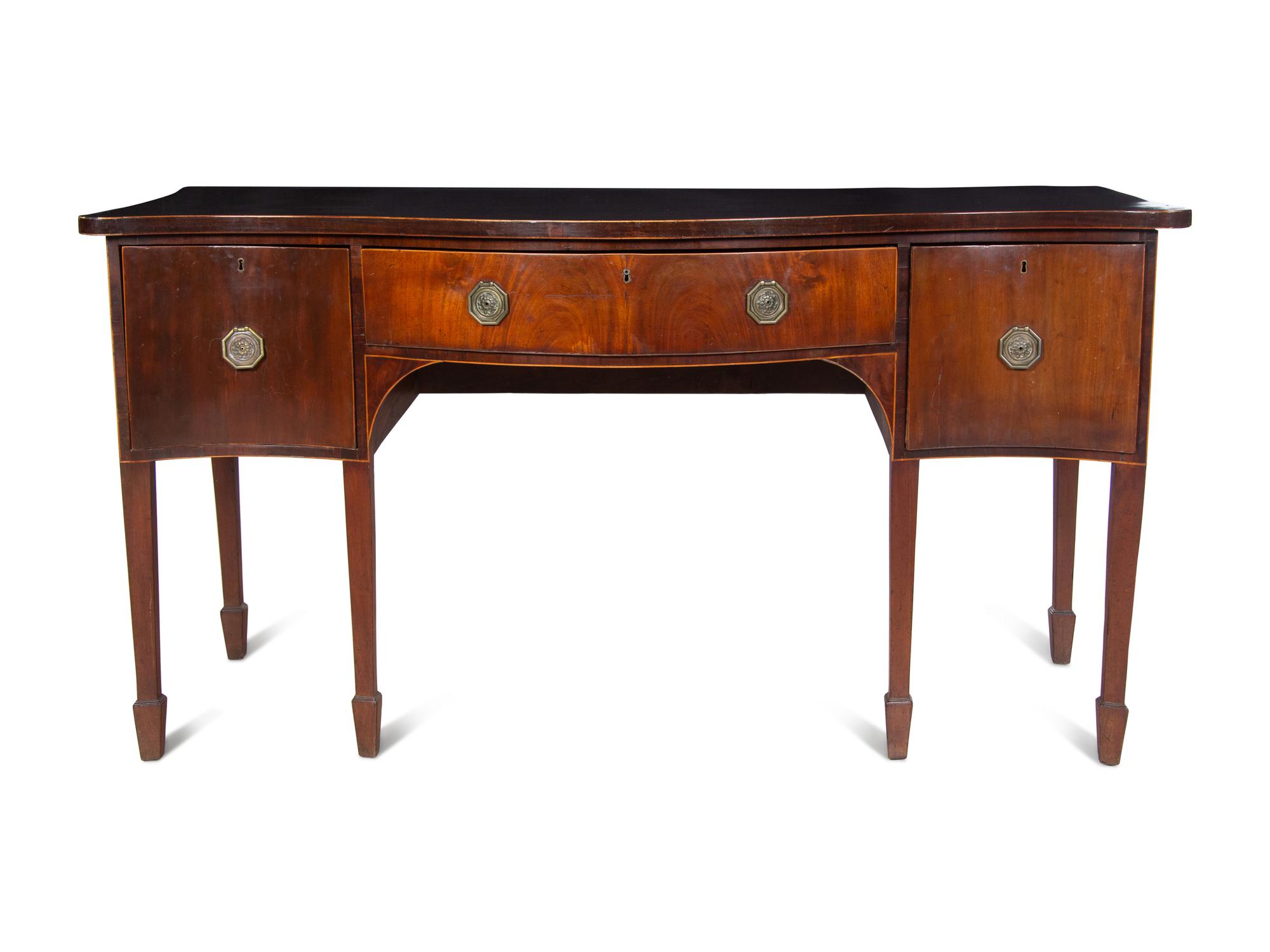 A Federal Mahogany Serpentine-Front Sideboard