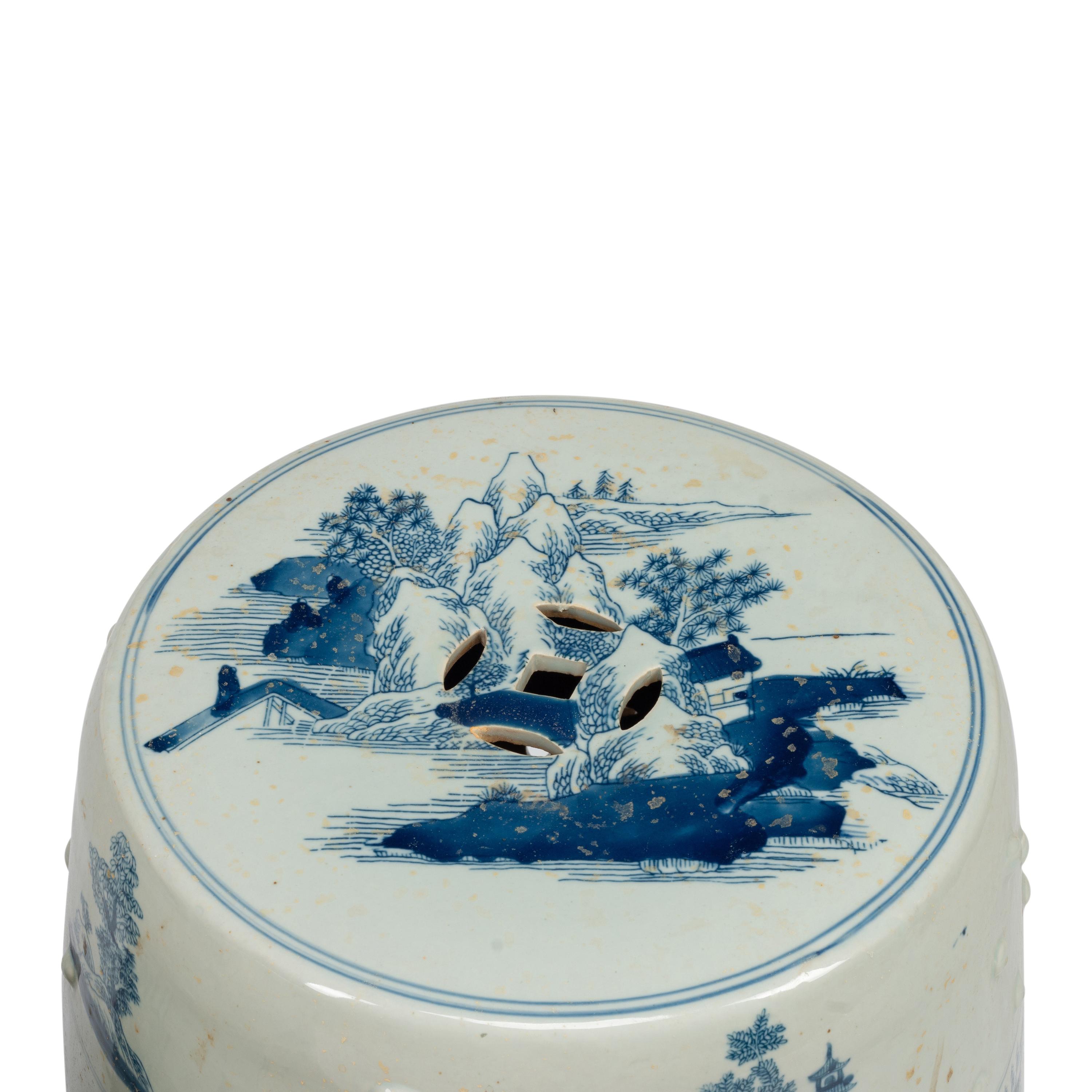 A Pair of Chinese Porcelain Garden Seats