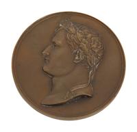 Three Bronze Portrait Medallions of Napoleon Bonaparte
