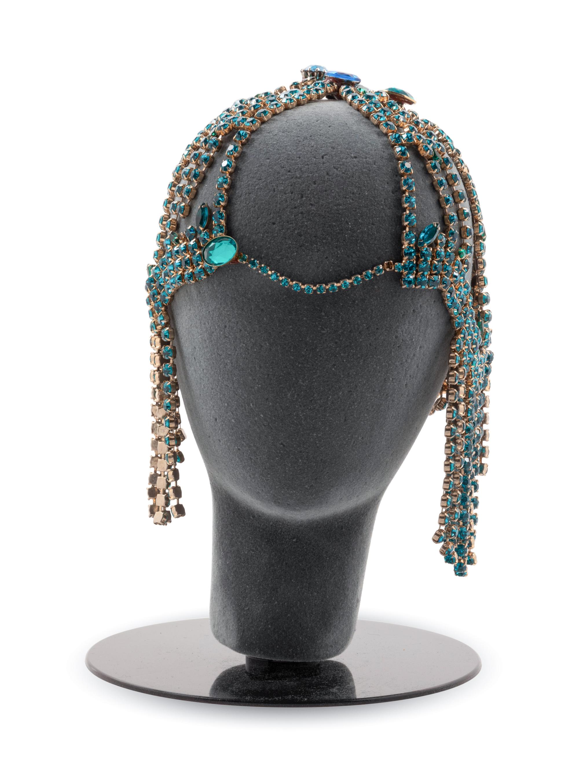 Two Rhinestone Headpieces, 1980s