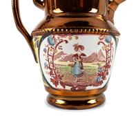 Two Copper Luster Jugs