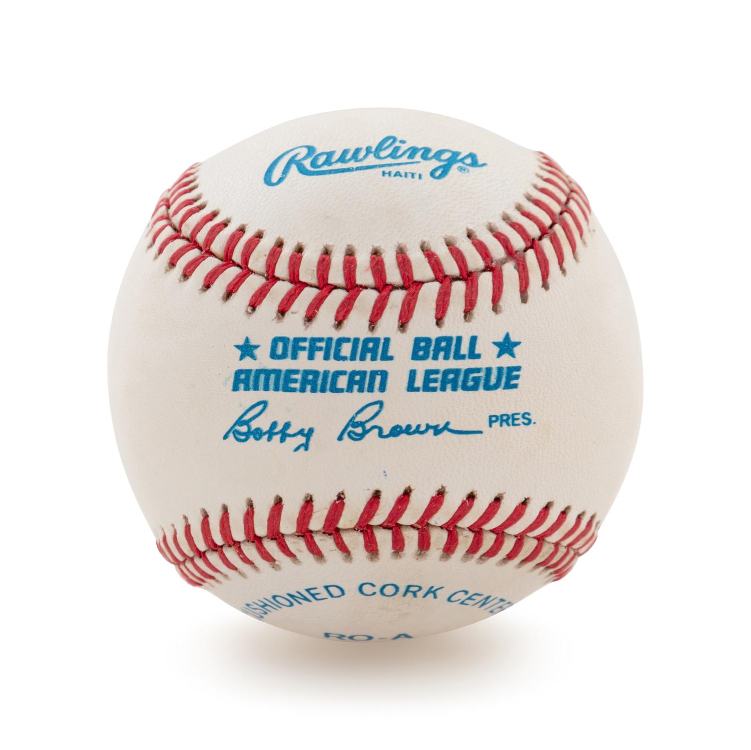 A Mickey Mantle Single Signed Baseball