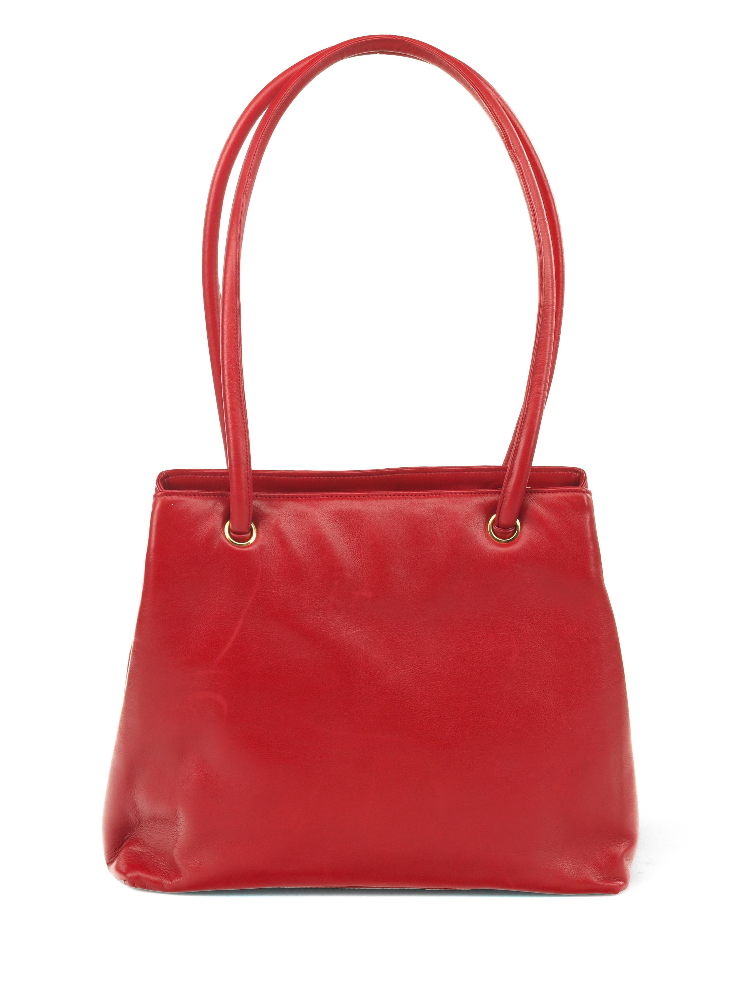 Chanel Leather Logo Tote