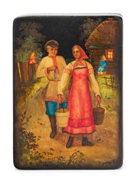 A Russian Lacquer Box