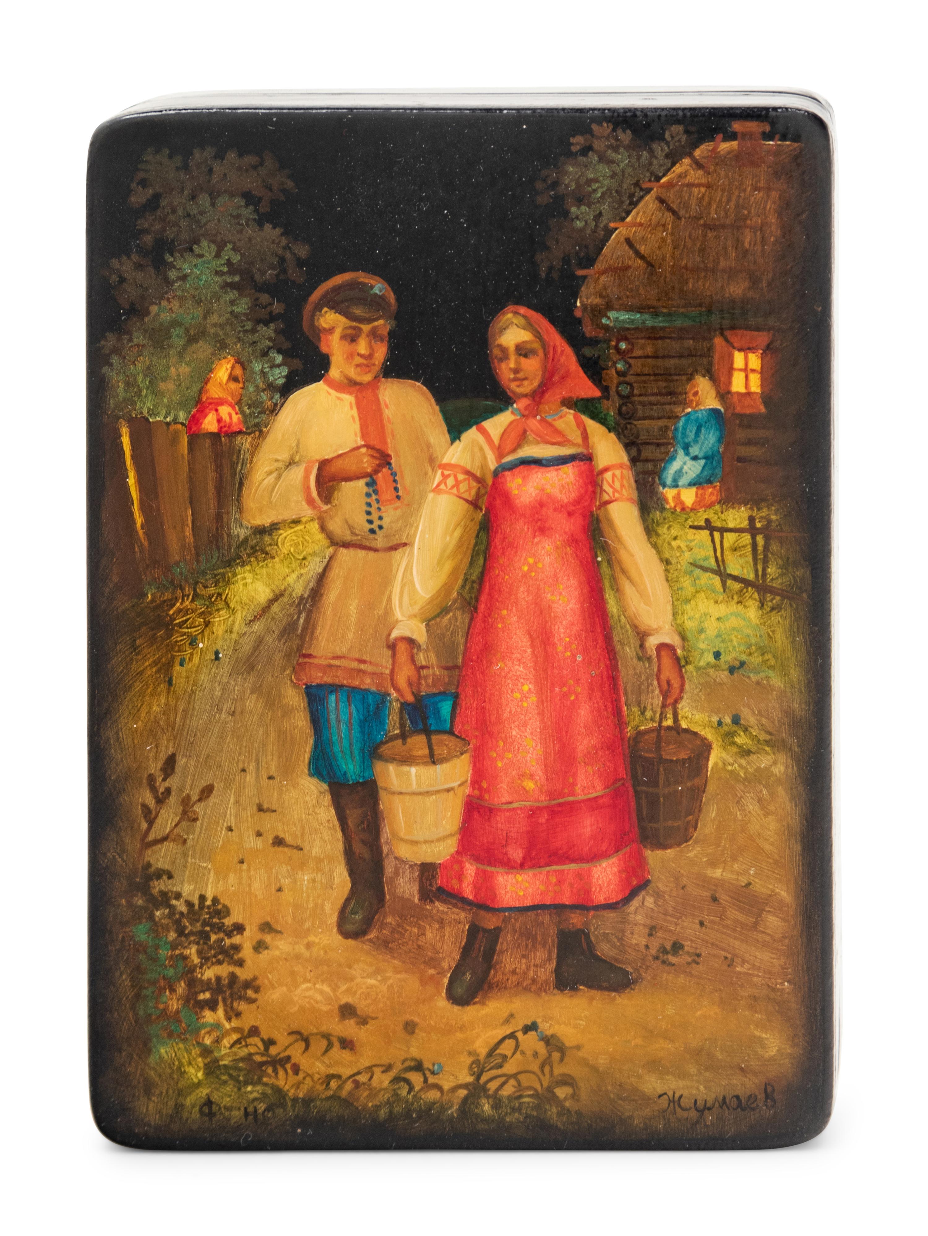 A Russian Lacquer Box