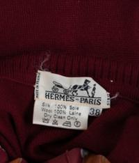 Three Hermès Pieces: Two Tops and One Skirt