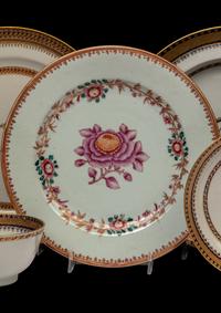 10 Chinese Export Famille Rose and Armorial Porcelain Wares