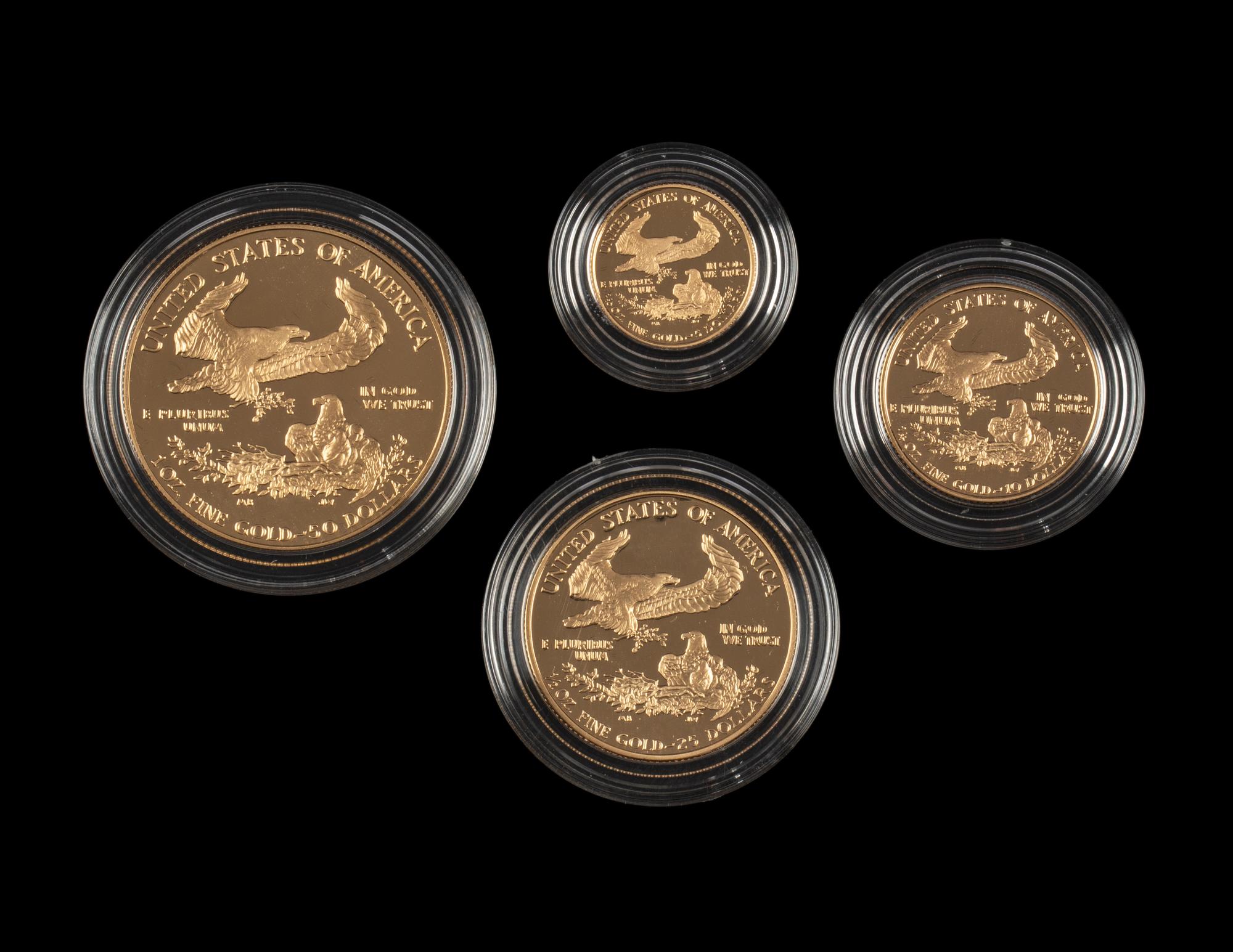 A 1991 Gold Eagle Four-Coin Proof Set