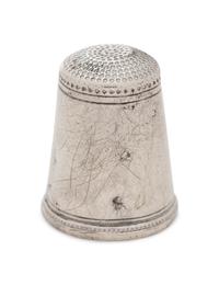 An American Silver Thimble