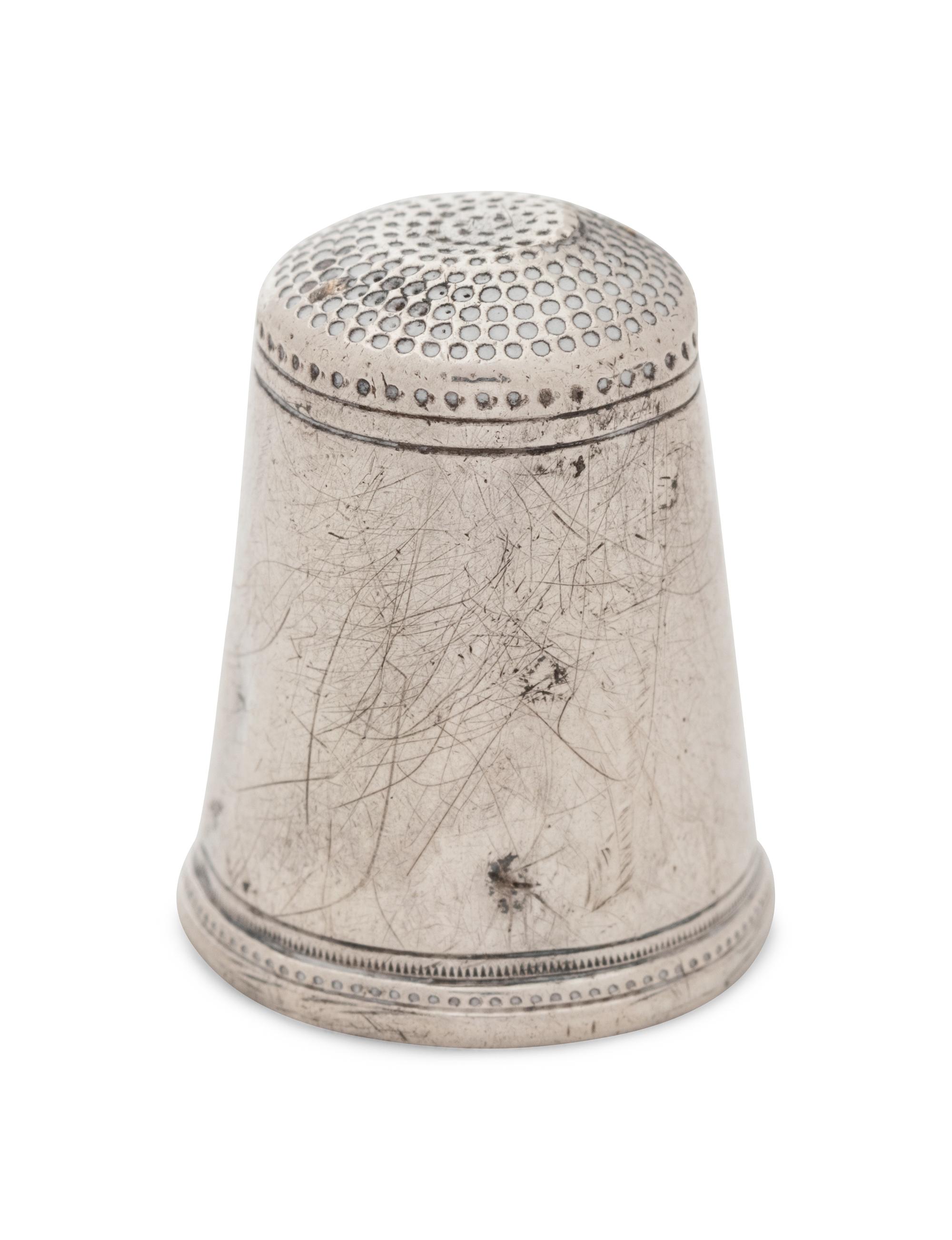 An American Silver Thimble