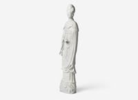 A Large Chinese Blanc De Chine Porcelain Figure of a Meiren