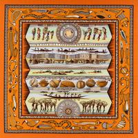 Hermès Framed Silk Scarf, 2005
