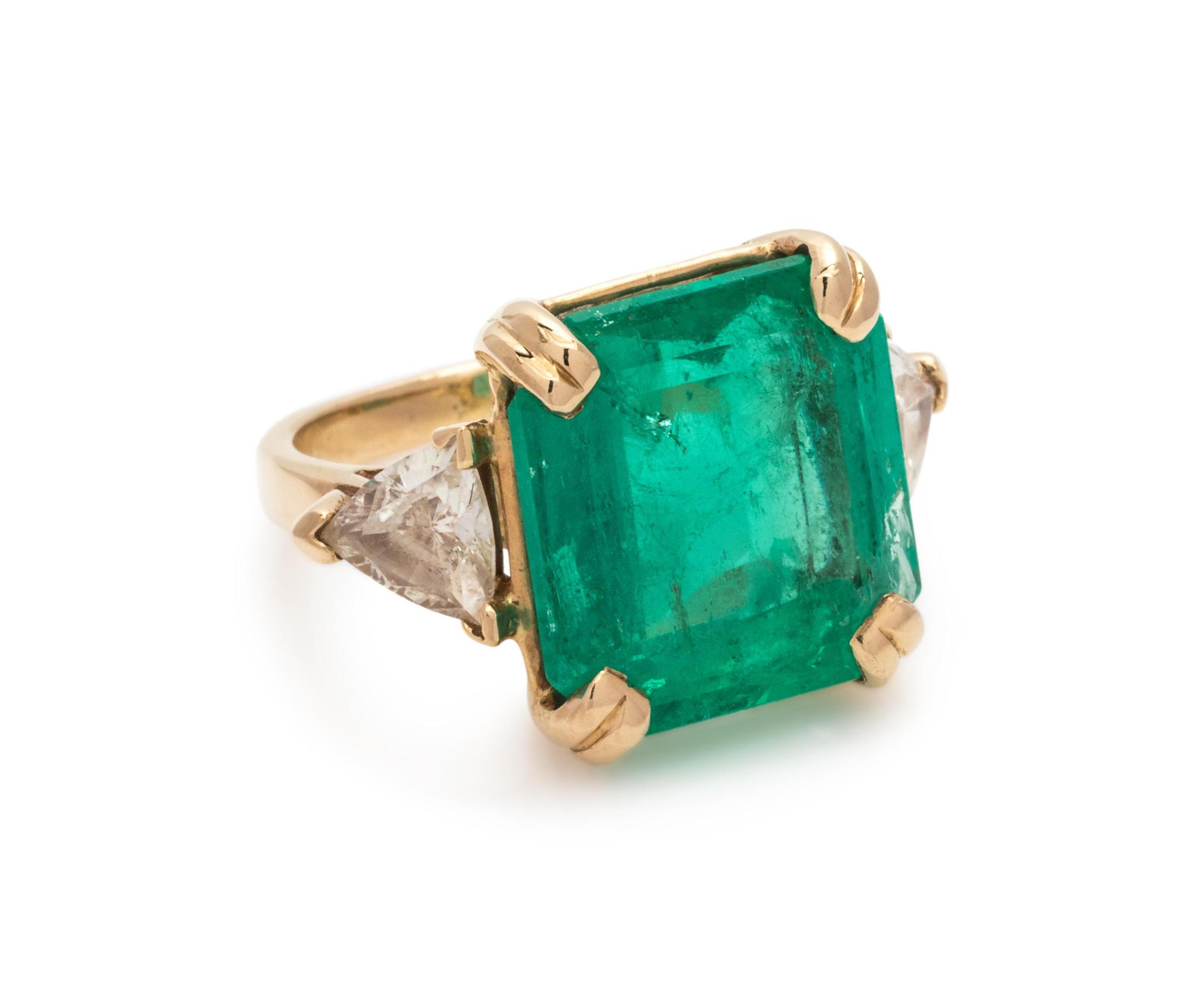 Emerald and Diamond Ring