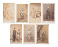 [CIVIL WAR]. A group of 25 CDVs of members of the 7th New York State Militia, incl. Cos. D, E, F, and K.