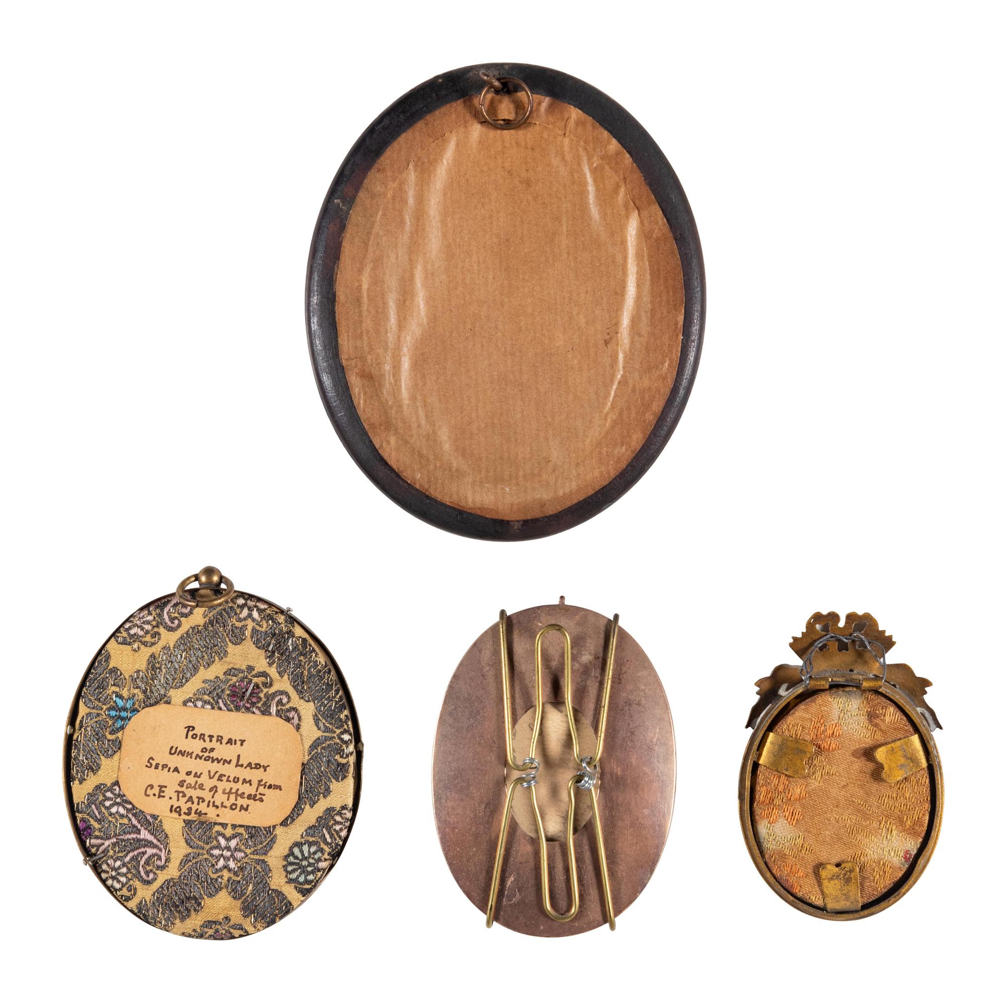 Four Continental Portrait Miniatures